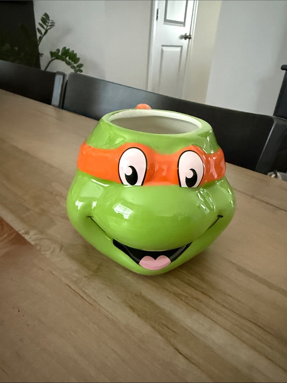 Green and Orange Turtle Ceramic Mug - Fun Character Drinkware